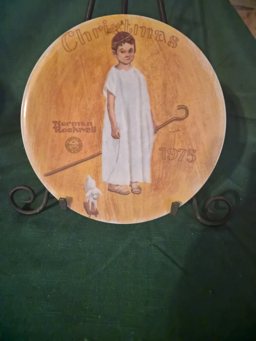 1975 Norman Rockwell Christmas Collectible Plate